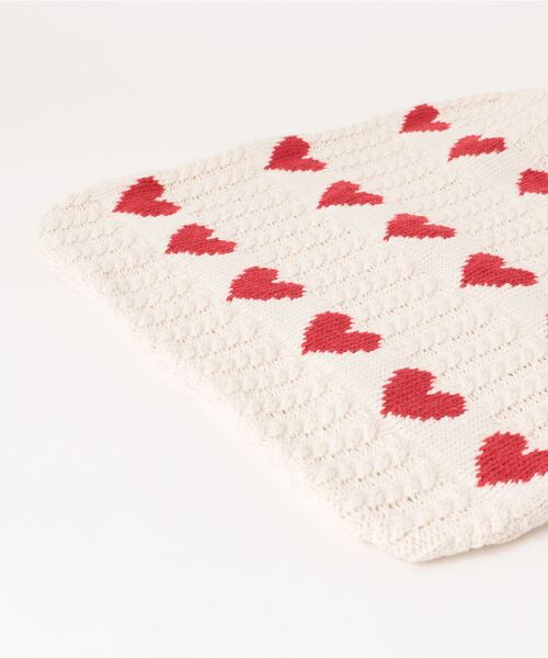 apres jour mignon(アプレジュールミニョン)の「【apresjour mignon×ARIAZ】ハートニットバッグ(トートバッグ・レディース・アイボリー・ONESIZE)」の4枚目の写真