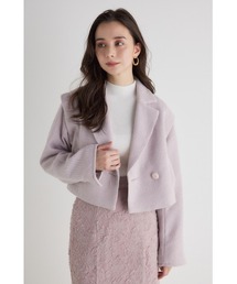 rienda | 2WAYショルダーツイードショートジャケット(テーラードジャケット)