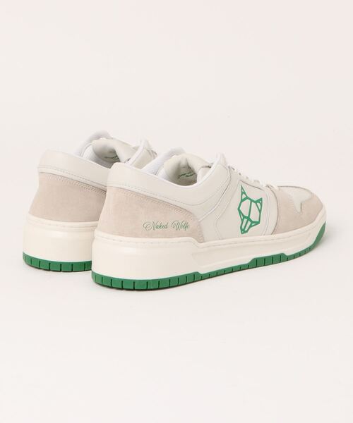 NakedWolfe(ネイキッドウルフ)の「NakedWolfe/ネイキッドウルフ/CM-01 OFF WHITE/GREEN LEATHER SUEDE COMBO(スニーカー・レディース・ブルー/モスグリーン・42/43/41/45)」の7枚目の写真