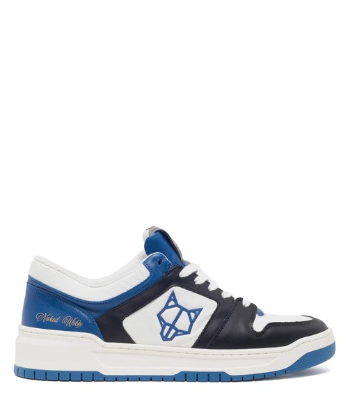 NakedWolfe(ネイキッドウルフ)の「NakedWolfe/ネイキッドウルフ/CM-01 OFF WHITE/GREEN LEATHER SUEDE COMBO(スニーカー・レディース・ブルー/モスグリーン・42/43/41/45)」の5枚目の写真