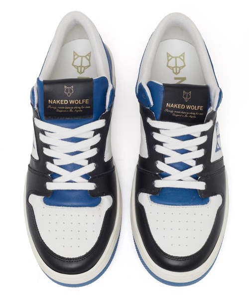 NakedWolfe(ネイキッドウルフ)の「NakedWolfe/ネイキッドウルフ/CM-01 OFF WHITE/GREEN LEATHER SUEDE COMBO(スニーカー・レディース・ブルー/モスグリーン・42/43/41/45)」の6枚目の写真