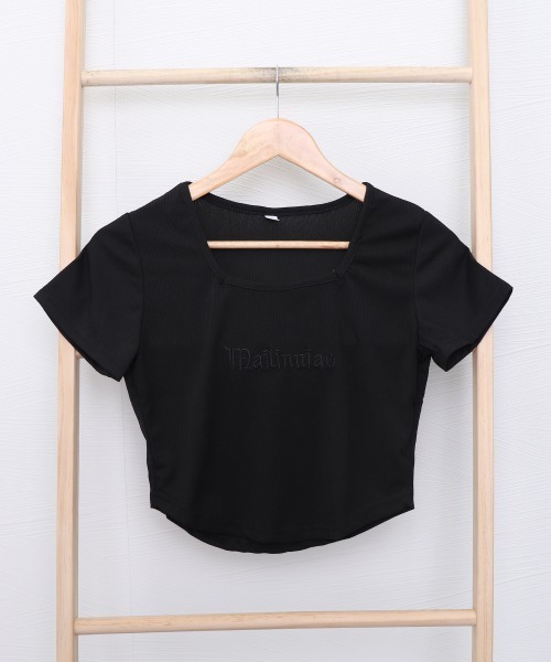 Miniministore(ミニミニストア)の「ショートTシャツ レディース 韓国風(Tシャツ/カットソー・レディース・ホワイト/ダークグレー/ライトブルー/ブラック・XL/L/M)」の16枚目の写真