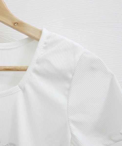 Miniministore(ミニミニストア)の「ショートTシャツ レディース 韓国風(Tシャツ/カットソー・レディース・ホワイト/ダークグレー/ライトブルー/ブラック・XL/L/M)」の14枚目の写真
