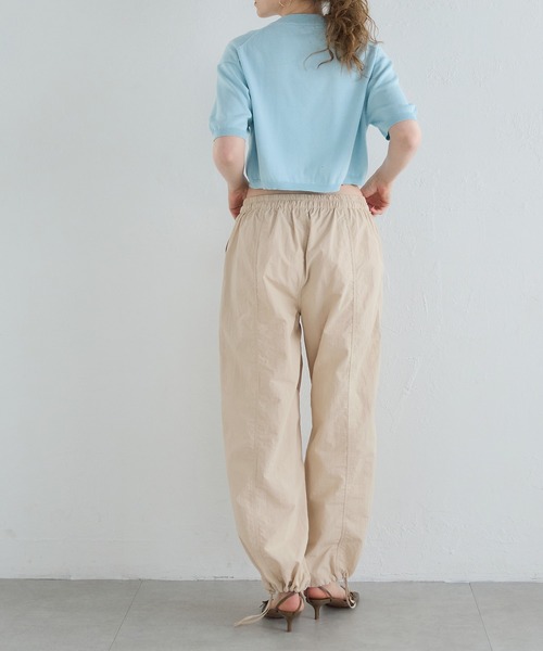 coca(coca)(コカ)の「センターラインパラシュートパンツ/撥水加工(その他パンツ・レディース・ライトベージュ/ブラック・M/L)」の6枚目の写真