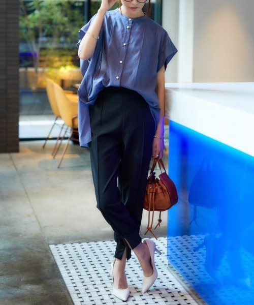 nissen(ニッセン)の「スリットジョガーパンツ(その他パンツ・レディース・ブラック/チャコール・S/M/L/LL)」の10枚目の写真