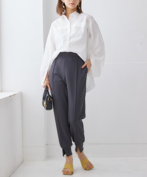 nissen(ニッセン)の「スリットジョガーパンツ(その他パンツ・レディース・ブラック/チャコール・S/M/L/LL)」の16枚目の写真