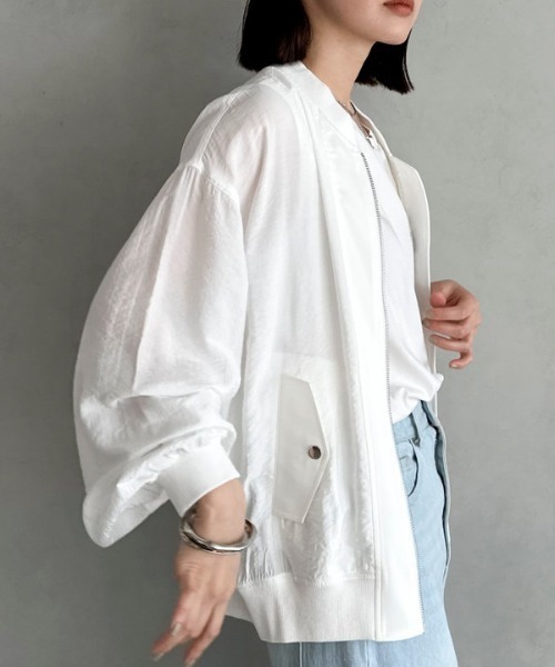 Doux archives（ドゥアルシーヴ）の「シアーMA1ブルゾン（MA