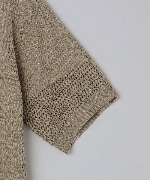 SHIPS Colors(シップス カラーズ)の「SHIPS Colors:メッシュ ニット アンサンブル◇(ニット/セーター・メンズ・ベージュ/ネイビー/ブルー・MEDIUM/LARGE/X-LARGE)」の9枚目の写真