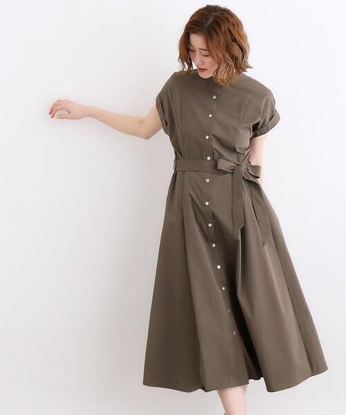 grove(グローブ)の「◆<洗濯機で洗える・UVカット>サッカーワンピース(ワンピース・レディース・ブラック系1/オリーブ/ブラック・03/02/01/04/05)」の15枚目の写真