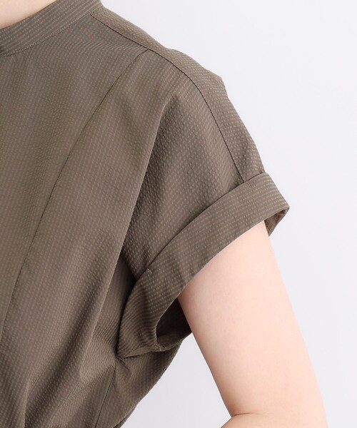 grove(グローブ)の「◆<洗濯機で洗える・UVカット>サッカーワンピース(ワンピース・レディース・ブラック系1/オリーブ/ブラック・03/02/01/04/05)」の21枚目の写真