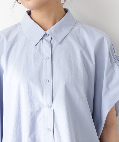 N.（N. Natural Beauty Basic）（エヌエヌナチュラルビューティーベーシック）の「◆ボクシーフォルムブラウス（シャツ/ブラウス・レディース・ブルー/オフホワイト/ベージュ/イエロー・MEDIUM）」の16枚目の写真