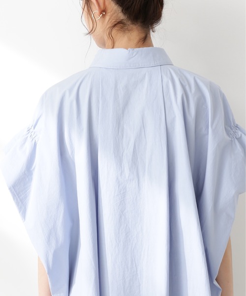 N.（N. Natural Beauty Basic）（エヌエヌナチュラルビューティーベーシック）の「◆ボクシーフォルムブラウス（シャツ/ブラウス・レディース・ブルー/オフホワイト/ベージュ/イエロー・MEDIUM）」の13枚目の写真