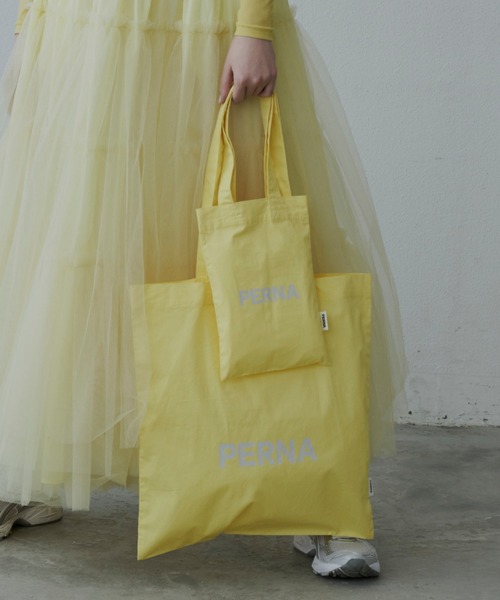 PERNA(ペルナ)の「ペルナミニトートバッグ(トートバッグ・レディース・イエロー/ピンク/ブルー・FREE)」の16枚目の写真