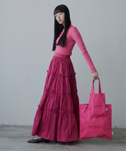 PERNA(ペルナ)の「ペルナミニトートバッグ(トートバッグ・レディース・イエロー/ピンク/ブルー・FREE)」の6枚目の写真