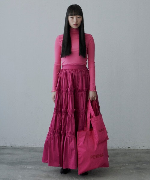 PERNA(ペルナ)の「ペルナミニトートバッグ(トートバッグ・レディース・イエロー/ピンク/ブルー・FREE)」の5枚目の写真