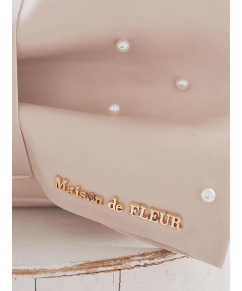 メゾンドフルールEC限定ビッグリボンパールバッグ Maison de FLEUR（メゾンドフルール）の「EC限定ビッグリボン
