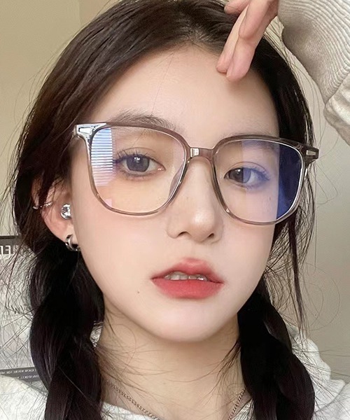 c.u.l（シーユーエル）の「ユニセックス ビックフレーム 伊達メガネ スクエア cula859（メガネ・レディース・ブラック/ライトブラウン・FREE）」の6枚目の写真