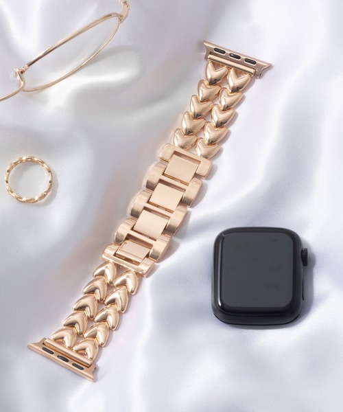 emonique(エモニーク)の「合金 Apple Watch バンド スマートウォッチバンド【38/40/41/42/44/45/49mm対応】(デジタル腕時計・メンズ・プラチナム/ピンクゴールド/ゴールド/ブラック/シルバー・38/42)」の1枚目の写真