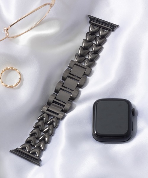 emonique(エモニーク)の「合金 Apple Watch バンド スマートウォッチバンド【38/40/41/42/44/45/49mm対応】(デジタル腕時計・メンズ・プラチナム/ピンクゴールド/ゴールド/ブラック/シルバー・38/42)」の2枚目の写真