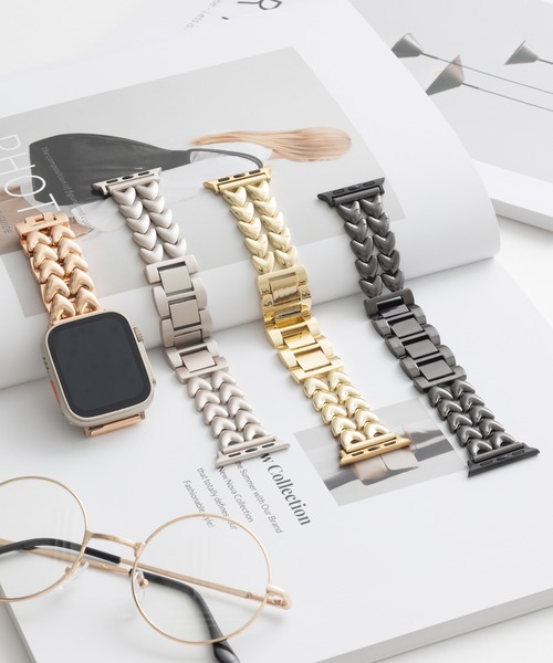 emonique(エモニーク)の「合金 Apple Watch バンド スマートウォッチバンド【38/40/41/42/44/45/49mm対応】(デジタル腕時計・メンズ・プラチナム/ピンクゴールド/ゴールド/ブラック/シルバー・38/42)」の6枚目の写真