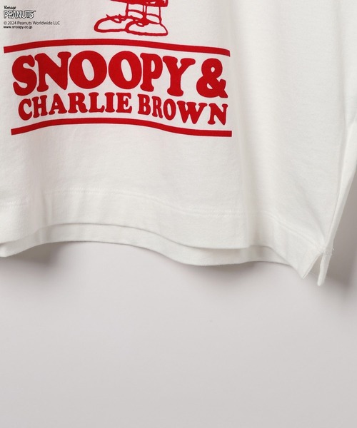 PEANUTS(ピーナッツ)の「【SNOOPY&FRIENDS meets BAYFLOW】ピーナッツスノーTシャツ(KIDS)(Tシャツ/カットソー・キッズ・ネイビー/イエロー/ピンク/チャコール/オフホワイト/ライトブルー・120cm/110cm/150cm/130cm/140cm)」の20枚目の写真