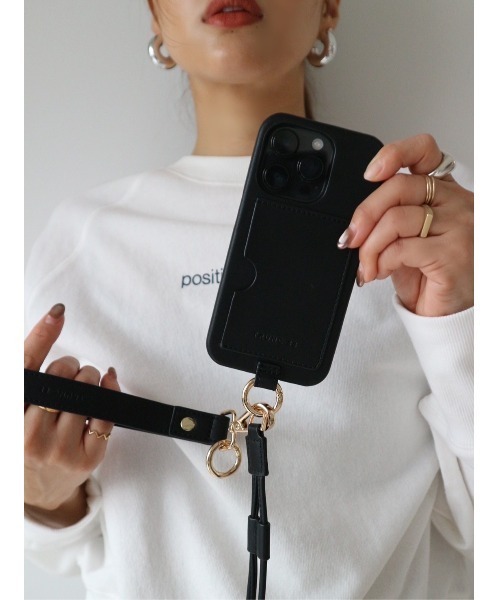 TRUNC（トランクエイティーエイト）の「(iPhone15PRO) Double Strap iPhone Case（スマホケース/カバー・レディース・ブラック/グレイッシュベージュ・iPhone 15 Pro）」の11枚目の写真