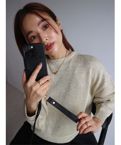 TRUNC（トランクエイティーエイト）の「(iPhone15PRO) Double Strap iPhone Case（スマホケース/カバー・レディース・ブラック/グレイッシュベージュ・iPhone 15 Pro）」の18枚目の写真