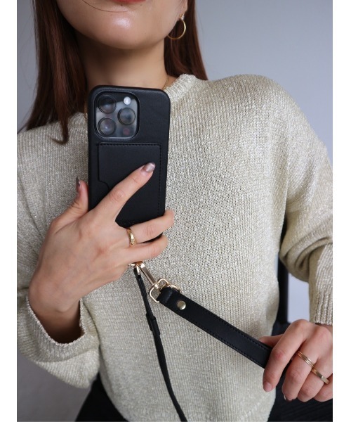 TRUNC（トランクエイティーエイト）の「(iPhone15PRO) Double Strap iPhone Case（スマホケース/カバー・レディース・ブラック/グレイッシュベージュ・iPhone 15 Pro）」の20枚目の写真