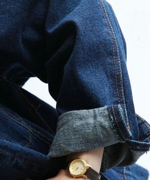 BLANC FICELLE（ブランフィセル）の「デニム　Gジャン（デニムジャケット・レディース・インディゴブルー・S/M/L/XL/XXL）」の5枚目の写真