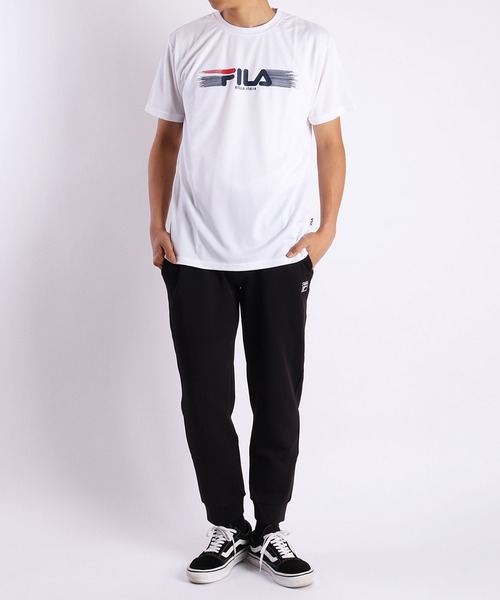 セール】FILA ハニカムメッシュ 半袖 刺繍 ロゴ 半袖Tシャツ