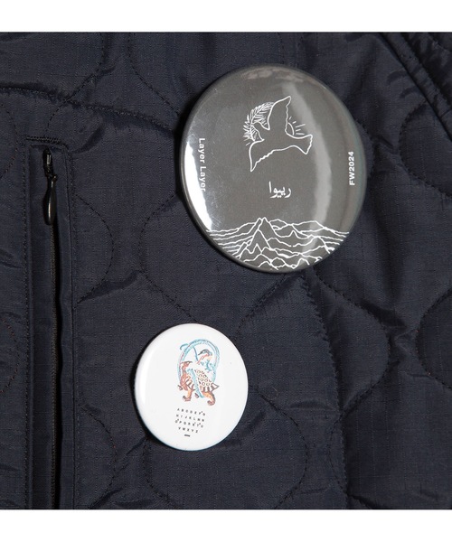 STOF（ストフ）の「Quilt Layer Hoodie Coat（モッズコート・メンズ・ブルー/ブラック・S/M）」の3枚目の写真