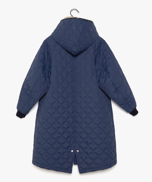 STOF（ストフ）の「Quilt Layer Hoodie Coat（モッズコート・メンズ・ブルー/ブラック・S/M）」の5枚目の写真
