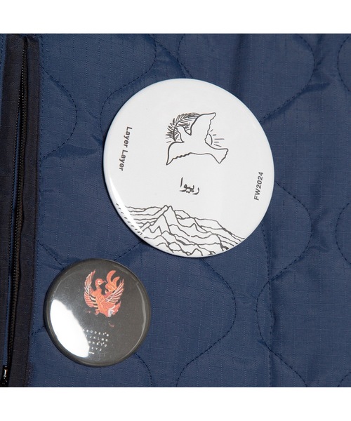 STOF（ストフ）の「Quilt Layer Hoodie Coat（モッズコート・メンズ・ブルー/ブラック・S/M）」の6枚目の写真