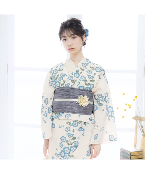 【新品】藤花柄 浴衣 ネイビー系 楽天市場】紺（柄百合,菖蒲・あやめ）（浴衣セット｜和服
