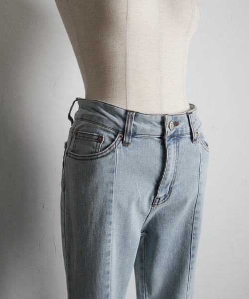 tocco closet(トッコ クローゼット)の「【ZOZO限定】サイドレースアップフレアデニムパンツ(デニムパンツ・レディース・ブラック/ライトブルー/ブルー・M)」の11枚目の写真