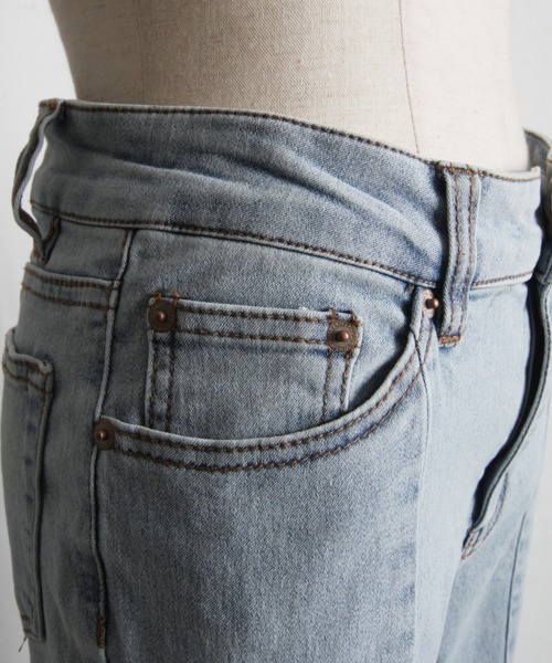 tocco closet(トッコ クローゼット)の「【ZOZO限定】サイドレースアップフレアデニムパンツ(デニムパンツ・レディース・ブラック/ライトブルー/ブルー・M)」の13枚目の写真