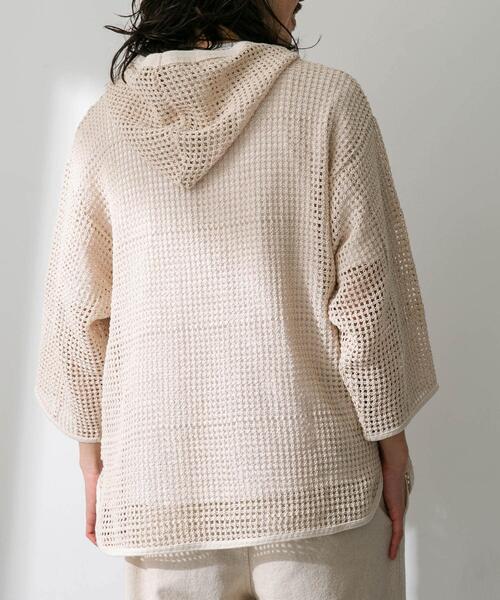 ARMY TWILL（アーミーツイル）の「ARMY TWILL　Cotton Mesh Hoodie（パーカー・メンズ・ホワイト系その他/ライトカーキ・MEDIUM/LARGE）」の22枚目の写真