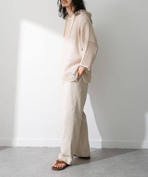 ARMY TWILL（アーミーツイル）の「ARMY TWILL　Cotton Mesh Hoodie（パーカー・メンズ・ホワイト系その他/ライトカーキ・MEDIUM/LARGE）」の7枚目の写真