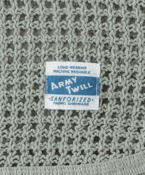 ARMY TWILL（アーミーツイル）の「ARMY TWILL　Cotton Mesh Hoodie（パーカー・メンズ・ホワイト系その他/ライトカーキ・MEDIUM/LARGE）」の17枚目の写真