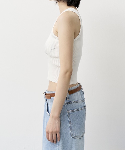 DIESEL y2k クロスバッグ ニット キャミソール ラメ jiasecond. | . . ♢ラメバッククロスカップ付きキャミソール