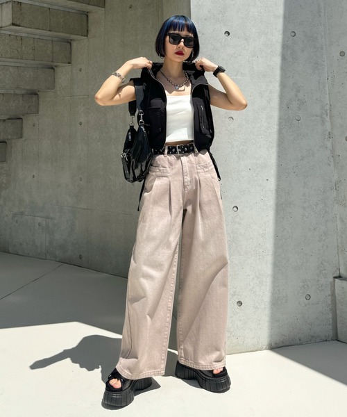 teen boop ダブルタックボーイズデニム　S 新品タグ付き】TEEN BOOP ダブルタックボーイズデニムS