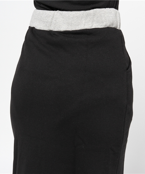 WEGO（ウィゴー）の「WEGO/スウェットロングタイトスカート（スカート・レディース・カーキ/ブラック・FREE）」の7枚目の写真