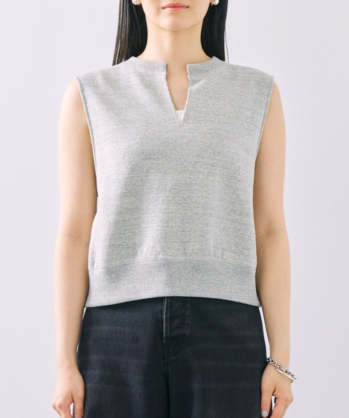 バビロン　BABYLONE　カットオフショートスウェット　グレー BABYLONE｜カットオフショートスウェット | Rakuten Fashion