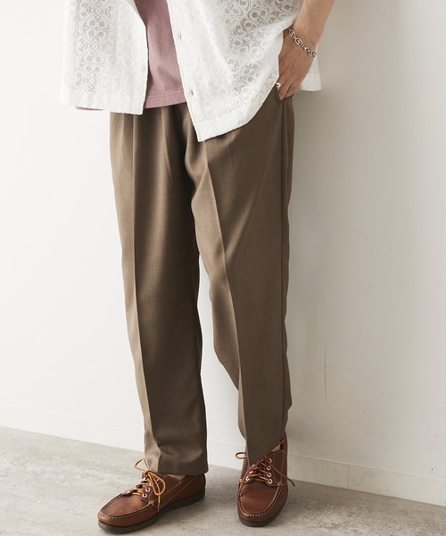 JOURNAL STANDARD relume（ジャーナルスタンダード　レリューム）の「SPORTCLAD / スポーツクラッド 別注 ツータック イージースラックス（スラックス・メンズ・ブラック/サックスブルー/ブラウン・SMALL/MEDIUM/LARGE）」の18枚目の写真