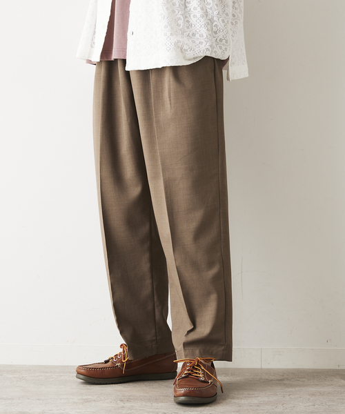 JOURNAL STANDARD relume（ジャーナルスタンダード　レリューム）の「SPORTCLAD / スポーツクラッド 別注 ツータック イージースラックス（スラックス・メンズ・ブラック/サックスブルー/ブラウン・SMALL/MEDIUM/LARGE）」の16枚目の写真