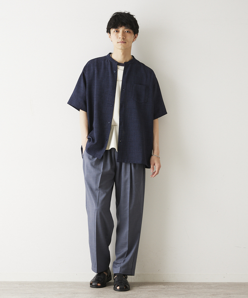 JOURNAL STANDARD relume（ジャーナルスタンダード　レリューム）の「SPORTCLAD / スポーツクラッド 別注 ツータック イージースラックス（スラックス・メンズ・ブラック/サックスブルー/ブラウン・SMALL/MEDIUM/LARGE）」の12枚目の写真