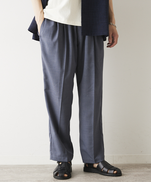 JOURNAL STANDARD relume（ジャーナルスタンダード　レリューム）の「SPORTCLAD / スポーツクラッド 別注 ツータック イージースラックス（スラックス・メンズ・ブラック/サックスブルー/ブラウン・SMALL/MEDIUM/LARGE）」の7枚目の写真