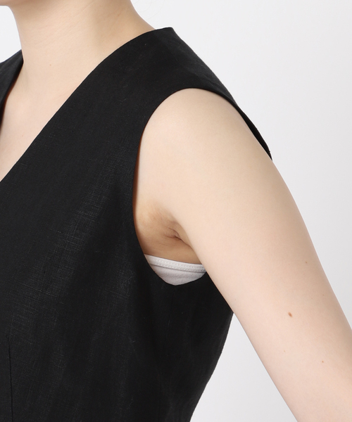 【美品】Plage CO LIKnit ベスト calla lily ジレ (gray)（ベスト）｜Plage（プラージュ）の