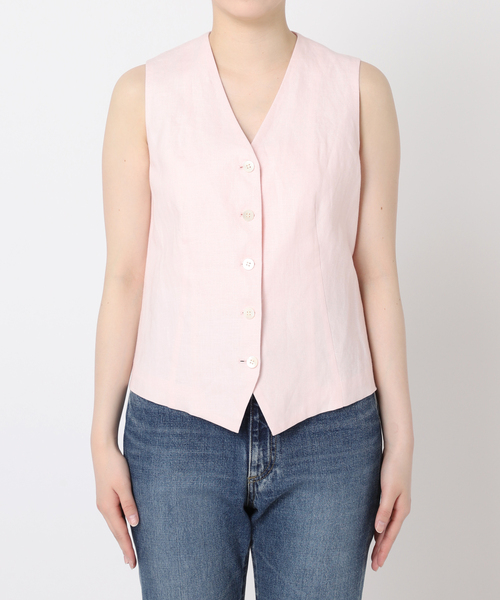plage（プラージュ）の「Linen ベスト（ベスト）」 - WEAR