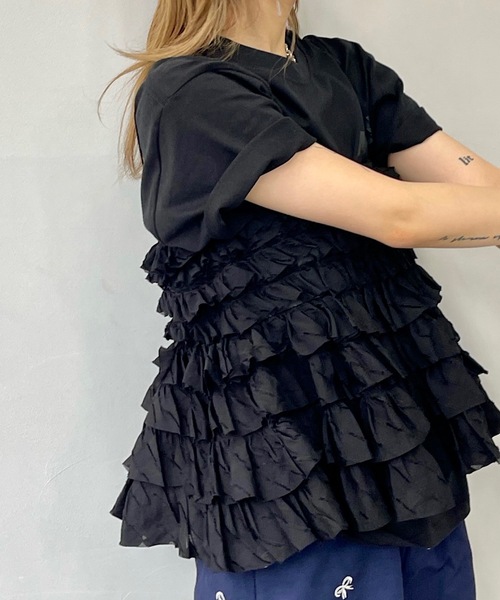 SANSeLF(サンセルフ)の「Se 2wayティアードフリルビスチェ【SANSeLF】sanwt24s002(ベスト・レディース・ライトイエロー/ブラック/パープル・FREE)」の18枚目の写真